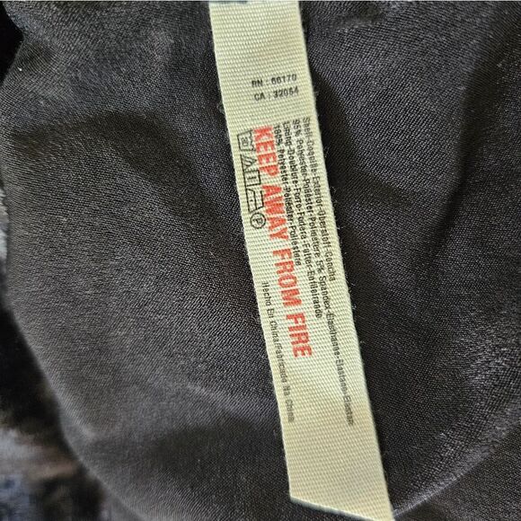 Free People Intimately Crushed Velvet Satin Tie Wide Arm Kimono Robe in Black L - Picture 6 of 7